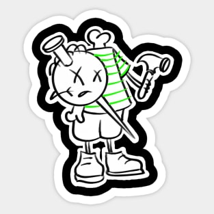 Mr. Sinmo green Sticker